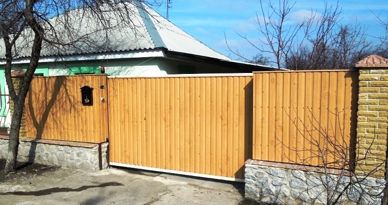 откатные ворота из дерева откатные ворота из дерева